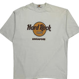 Hard Rock Cafe Graphic T-Shirt - XL White Cotton