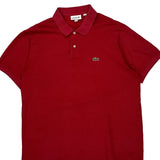 Lacoste Polo Shirt - 2XL Red Cotton