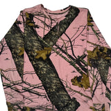 Realtree Camo Long Sleeve T-Shirt - Large Pink Cotton