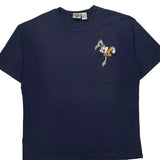 Looney Tunes Acme Clothing Cartoon T-Shirt - Large Navy Cotton