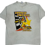 Racing Gildan Graphic T-Shirt - XL White Cotton