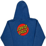 Skateboarding Santa Cruz Hoodie - Medium Blue Cotton