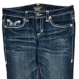 Big Star Boot Cut Jeans - 33W US 8 Dark Wash Cotton Blend