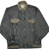 Unbranded Two Tone Denim Jacket - Medium Grey Cotton