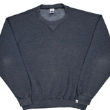 Russell Athletic Sweatshirt - XL Grey Cotton Blend