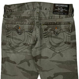 True Religion Camo Shorts - 34W 10L Camo Cotton