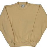 Made In USA 90S Blank Pro Spirit Sweatshirt - Medium Beige Cotton