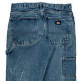 Dickies Double Knee Carpenter Jeans - 32W 26L Blue Cotton