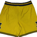 University Of Michigan Nike College Sport Shorts - Largew 8L Yellow Polyester