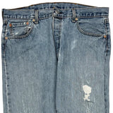 501 Levis Jeans - 36W 26L Light Wash Cotton