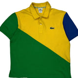 Lacoste Asymmetric Polo Shirt - XL Multicoloured Cotton