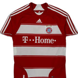 Bayern Munich Adidas 2007-08 Home Football Shirt - Small Red Polyester