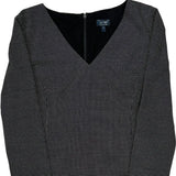 Armani Jeans Polka Dot Sheath Dress - Large Black & White Polyester