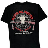 Single Stitch High Country Custom Cycles Unbranded Graphic T-Shirt - Small Black Cotton