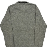 Patagonia Fleece 1/4 Zip - Large Gray Polyester