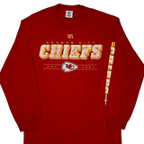 Kansas City Chiefs Nfl Long Sleeve T-Shirt - Large Red Cotton