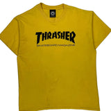 Thrasher T-Shirt - Medium Yellow Cotton