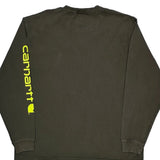 Carhartt Long Sleeve T-Shirt - XL Green Cotton