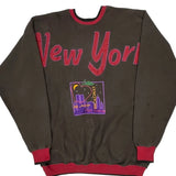 New York Unbranded Graphic Sweatshirt - 2XL Brown Cotton