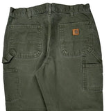 Carhartt Carpenter Pants - 34W 30L Green Cotton