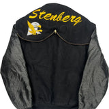 Stenberg Holloway College Varsity Jacket - Medium Black Leather