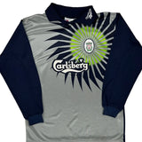 Youth Liverpool F.C. Reebok 1998-99 Goalkeepers Long Sleeve Football Shirt - Small Grey Polyester