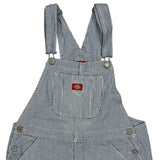 Dickies Striped Overalls - XL Blue Cotton