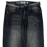 Akomks Hip Hop Jeans - 36W 30L Dark Wash Denim