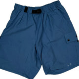 Adjustable Waistband Nike Acg Cargo Shorts - Largew 8L Blue Polyester