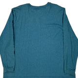 Carhartt Long Sleeve T-Shirt - 2XL Blue Cotton