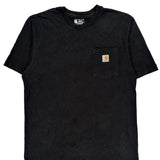 Carhartt T-Shirt - Medium Black Cotton