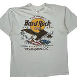 Washington, D.C. Hard Rock Cafe Graphic T-Shirt - XL White Cotton