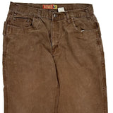 Berne Carpenter Trousers - 36W 30L Brown Cotton