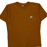 Carhartt T-Shirt - Large Brown Cotton