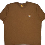 Carhartt T-Shirt - 2XL Brown Cotton