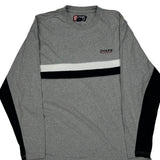 Chaps Ralph Lauren Striped Long Sleeve T-Shirt - XL Black Cotton