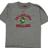 Age 7 Nike Philadelphia Phillies T-Shirt - Small Gray Cotton