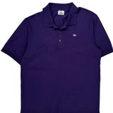 Lacoste Polo Shirt - 3XL Purple Cotton