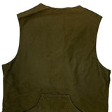 D315 Moleskin Barbour Shooting Vest - Large Green Cotton