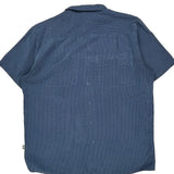 The North Face Short Sleeve Shirt - XL Blue Polyester