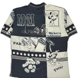 Mickey'S Clubhouse Disney Cartoon Polo Shirt - 2XL Black & White Cotton