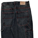 Webs Contrast Stitch Carpenter Jeans - 33W 31L Black Cotton
