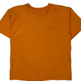 Blank Hanes Single Stitch T-Shirt - Medium Orange Cotton