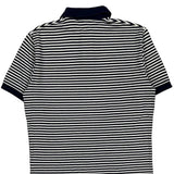 Polo By Ralph Lauren Striped Polo Shirt - Small Black & White Cotton