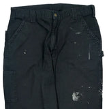 Carhartt Carpenter Trousers - 34W 30L Black Cotton