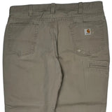 Carhartt Carpenter Trousers - 38W 30L Khaki Cotton