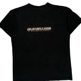 Boardriding Company Quiksilver Graphic T-Shirt - Large Black Cotton