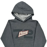 Age 10-12 Nike Graphic Hoodie - Medium Gray Cotton Blend