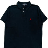 Polo By Ralph Lauren Slim Fit Polo Shirt - XL Black Cotton