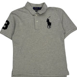 Age 8-9 Polo By Ralph Lauren Polo Shirt - Medium Gray Cotton